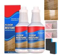 2Pcs Floor Restorer & Clean Hardwood Restore,High Solid Content Floor Polish,For Shine Renewal & Protective Layer,Helps Conceal Small Scratches, Quick-Drying,For Shine Wood, Laminate