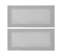 2Pcs Floor Vent Covers,Baby Proof Vent Cover,Soft Silicone Vent Cover,for Home Floor,Catches Debris Hair Prevents Creepy Crawlies,Easy Instal,12.6 * 6.7in (Gray)