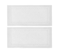 2Pcs Floor Vent Covers,Baby Proof Vent Cover,Soft Silicone Vent Cover,for Home Floor,Catches Debris Hair Prevents Creepy Crawlies,Easy Instal,12.6 * 6.7in (White)
