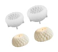 2Pcs Floral Design Silicone Professional for Resin Chocolate Baking Soap Craft Holiday Decor Making Set Large Sappy Candlewax