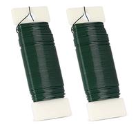 2pcs Floral Wire Arrangement Kit 22 Gauge Craft Wire Green Flexible Paddle Florists Wire Floristry Suppliers Dried Flowers Bouquets Autumn Frame