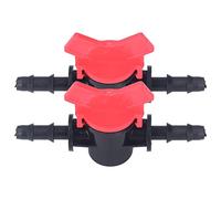 2PCS Flow Regulator ABS Plastic Liquid Control Valve Water Stop Valve Water Pump Straight Through Valve (8MM Flow Regulator)