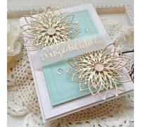 2Pcs Flower Cutting Dies for DIY Scrapbooking Cutting Dies, Embossing, Photos, Crafts, Decorative Paper Cards, Die-Cutting for Card Making Templated+Cute Brooch Pin for Home and Kitchen