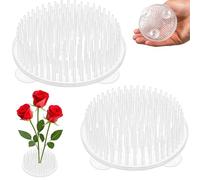 2pcs Flower Frog, Stem Holder Flowers, Flower Stem Holder, Floral Grid for Arrangements Aquatic Plant Frog Holder Arranging Clay Support Decor Arranger Holder for Easy Set up