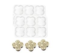2Pcs Flower/Leaf Pattern Lace Mat Pastries Molds Fondant Impressions Mats Chocolate Silicone Easy to Cleans Chocolate Candy Silicones Fondants Decorating Tool Laces Tool