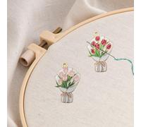 2pcs Flower Series Needle Minder Magne, Needle Minder Magnet, Cute Needle Holders,Cross Stitch Embroidery Needlework Accessories (Tulip)