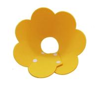2pcs Flower Shaped Elizabethan Cat Recovery Collar Collar Wound Healing Protective Cone for Kitten Puppy Pet Supplies(Yellow,XS 7.8cm)
