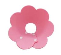 2pcs Flower Shaped Elizabethan Cat Recovery Collar Collar Wound Healing Protective Cone for Kitten Puppy Pet Supplies(Pink,M 22cm)