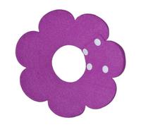 2pcs Flower Shaped Elizabethan Cat Recovery Collar Collar Wound Healing Protective Cone for Kitten Puppy Pet Supplies(Purple,M 22cm)
