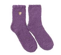 2Pcs Fluffy Socks for Women Thick Warm Stocking Fillers Teenage Girls Cute Cartoon Animal Thermal Socks Ladies Fuzzy Soft Calf Length Bed Socks Xmas Secret Santa Gift Christmas Gifts for Women