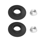 2Pcs Flush Valve Seal for Ideal Standard, Fit for SV01967, Silicone Flush Valve Seal and Clip (COLOR:Black)