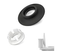 2PCS Flush Valve Seal for Ideal Standard Toilet Cistern Replacement Toilet Flush Valve Seal & Clip Kit, Compatible with Armitage Shanks SV01967 and More (Black)