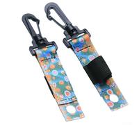2pcs Fly Fishing Bottle Holder with Sturdy Webbing and Reliable Karabiner Clip