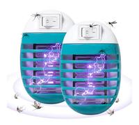 2pcs Fly Zapper, Electric Fly Catcher Led Light Lamp LED Light, Mosqu-ito Killers Lamp, Electronic Catcher, Indoor Zapper Plug In Powerful Trap For Home Yard