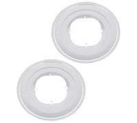 2pcs Flywheel Protection Cover for Road Bikes, Lightweight ABS Guard | Easy Install Add-on, Dirt-proof Rear Hub Shield, White Plastic Finish, Daily Commuting Use