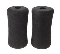 2PCS Foam Foot Pads Rollers Replacement for Leg Extension Compatible with Weight Bench and Home Gym Machines, High Density Comfort -Foam Fits Tube Diameter 22-25mm, Black(80x180)