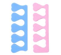 2pcs Foam Toe Separators Heart Shaped Nail Spacers | Soft EVA Cushioning Helps Protect Fresh Polish, Improving Access around Nail Edges Random Color