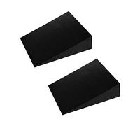 2Pcs Foam Yoga Wedge Blocks Slant Boards Calf Stretcher EVA Lightweight Training Equipment for Calf Stretching Yoga Weightlifting- Black 11.5cmx9cmx3cm