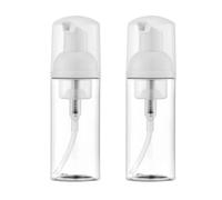 2Pcs Foaming Soap Dispenser, Travel Pump Bottles for Toiletries, Foam Pump Bottle, Not Resistant to High Temperatures, Suitable for Travel Size Hand Soap, Shower Gel, Shampoo, Cleansing Mousse, Etc.