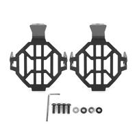 2Pcs Fog Lamp Guard, Motorcycle Foglight Protector Cover, CNC Aluminum Alloy Light Cover with 2mm Thickness, Refitting Fit for R1200GS ADV F800GS 2012-2020, Durable Rock Protecti (Black)