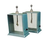 2Pcs Foil Electroscope for High School Lab Home Physics Experiment | Metal and glass construction,12.2x14.7cm,2 pieces,for classroom and home educational use,foil,essential