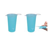 2PCS Foldable Cups For Traveling, Folding Water Bottle, Soft Flask Hydration Bottle, Sports Water Cup, Portable Cups Running Outdoor Sports