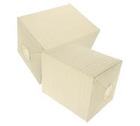2pcs Foldable Japanese Style Paper Lantern Shade Square Ceiling Light | Beige Paper and Iron Construction, Simple Assembly Collapsible Space-saving Design, for Living Rooms or Restaurant Ceilings