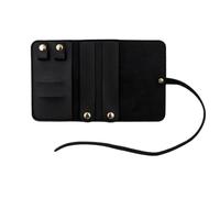 2Pcs Foldable Jewelry Organizer Roll Portable Lightweight Case Bag Rings Display Travel Storage Packing Pouches For Necklaces For Storing,Organizing Jewelry(Black)