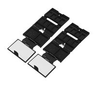 2pcs Foldable Makeup Palette 3-layer Refillable Pan ABS Material | Chic Minimalist Design for Professional Makeup Artists and Women, Travel Friendly, for On-the-go Touch-ups and Daily Use