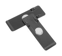 2pcs Foldable Metal Phone Stand 360 Degree Rotating Ultra Thin | Stick on Adhesive Back, Vertical and Horizontal Placement, Black Finish, for Smooth Phone Cases