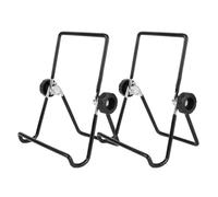 2Pcs Foldable Solar Panel Stand Metal Mounting Bracket Support Holder (L) | Angle Adjustable Folding Wire Frame, Two Size Options for Supporting Small Solar Panels and Positioning Towards Sunlight