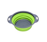 2pcs Foldable Strainer Fruit Vegetable Washing Basket Colander Dish Drainer Silicon Kitchen Gadgets