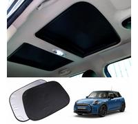 2pcs Foldable Sunroof Shade Sunshade Heat Isolate fit for Mini Cooper, Clubman & Countryman R56 All Years Black