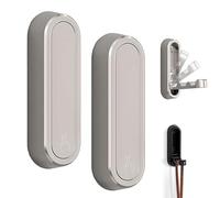 2pcs Foldable Wall Hooks for Hanging, Folding Hooks Wall Mount of Zinc Alloy, Heavy Duty Gold Foldable Wall Hook for Bathroom Kitchen, Flip Down Hook for Walls Hanging Coat, Bag, Towel (silver+silver)