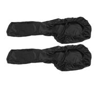 2pcs Foldable Waterproof Electric Guitar Bag Cover for Guitar Cases | Oxford Cloth, 3d Contour Cutting, Elastic Opening, Smooth Black Finish, for Studios and Concerts