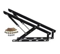 2Pcs Folding Bed Lifting Mechanism, Lift Up Storage Bed Frame Hinge Set, Pneumatic Storage Bed Lift Supports Heavy Duty Hydraulic Rod, Hydraulic Support Rod For Tatami, Bed Lifting Hinge(110cm/43.3in)