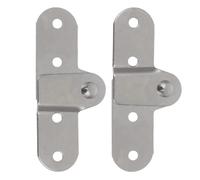 2pcs Folding Ladder Hinge Replacement Kit Heavy Duty Step Joint Accessory Iron Attic Parts for Telescopic Engineering Foldable Loft Ladders Silver 7.7cm
