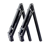 2Pcs Folding Seat Stool Bracket, Carbon Steel Shelf Support Shoe Cabinet Closet Rack Hinge(Buffer)