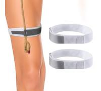 2PCS Foley Catheter Leg Straps, Reusable Catheter Leg Bag Holder with Adjustable Fastening Tape, Non-Slip Stabilization Device for Urine Drainage Bags Catheter Night Bag Stand for Men & Women