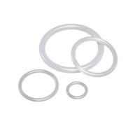 2pcs Food Grade White Silicone O-ring, ID 370mm, OD 377.1mm, Wire Diameter 3.55mm, Suitable for Pipes and Valves, Electronic Equipment, 370x377.1x3.55mm(2pcs)