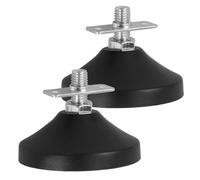 2pcs Foosball Table Feet Levelers Adjustable Rubber Feet Black