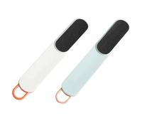 2pcs Foot File Exfoliating Brush for Dead Skin, ABS Blue White | Easy to Carry, Ergonomic Handle, Shower Bathroom Use, Space-saving Storage for Home Users and Pedicure Professionals