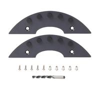 2pcs Foot Pressure Slider - Skateboard Tail Plate Attachment, Sparking Friction Tool | Black Skid Guard Cool Spark Effect Creation, Block Material Lasting Life with Mounting Hardware Screws
