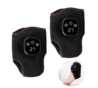 2Pcs Foot Renew Triple Method Massager, Foot Revive Massager, 3-Speed & 5-Temperature, Triple Technology Foot Massager Ankle, Wireless Portable Foot Massagers for Home Office Travel (Black)