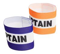 2pcs Football Captain Armband Nylon Wear Resistant Team Id | Bright Printing, Role Marking, Upper Arm Fit, School Sports and Hockey Use, Coaches and Captains