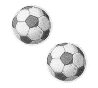 2pcs Football Cleaning Wood Pulp Sponges, Reliable Soccer Inspired Sponges Football Gift Practical & Fun Kitchen Tool for Kitchen Dishes Bathroom Cleaning Items