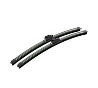 2pcs For A4 B6 B7 B8 B9 2000-2023 Car Front Windshield Wiper Blades Windscreen Window Accessories Wiper Blades(Black-Green,4 6 (2000-2004))