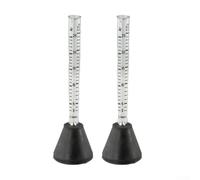 2PCS for argon Flow Meter for TIG Welding 0-25 L/min Gas Regulator Tester with Dual Scale for Helium Tanks Black ABS Tube