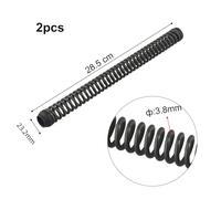 2Pcs for Bicycle Front Fork Shock Absorber Coil Spring for Mountain for Bike, Steel Suspension Spring with High Rebound, Compatible with Various Sizes (Type B: 28.5cm L, 25.2mm Dia, 4.0mm Wire)