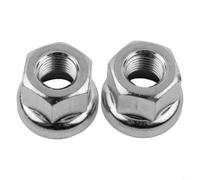 2PCS For bikes Screw Nut Set for For bike Hub M9 M10 3/8 Replacement Parts Compatible with Fixed Gear Hub Series Motors (2PCS M9)